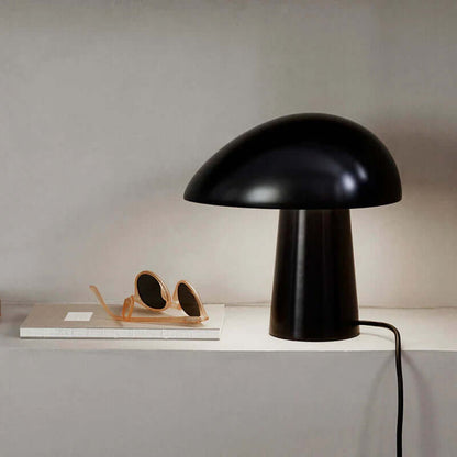 Rustic Wooden Desk Lamp with Unique Shape