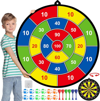 Big Two-Sided Dartboard for Children - Luxivelle