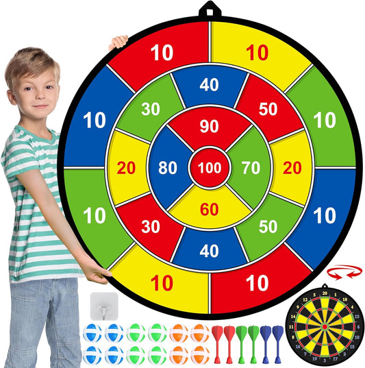 Big Two-Sided Dartboard for Children - Luxivelle
