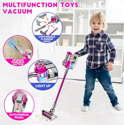 Fun Toy Vacuum Cleaner with Lights and Sounds