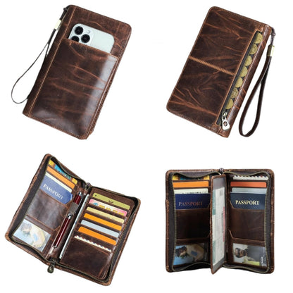 Premium Leather Passport Wallet with RFID Protection