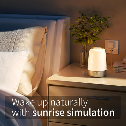 Simulated Sunrise Lamp with Soothing Sounds
