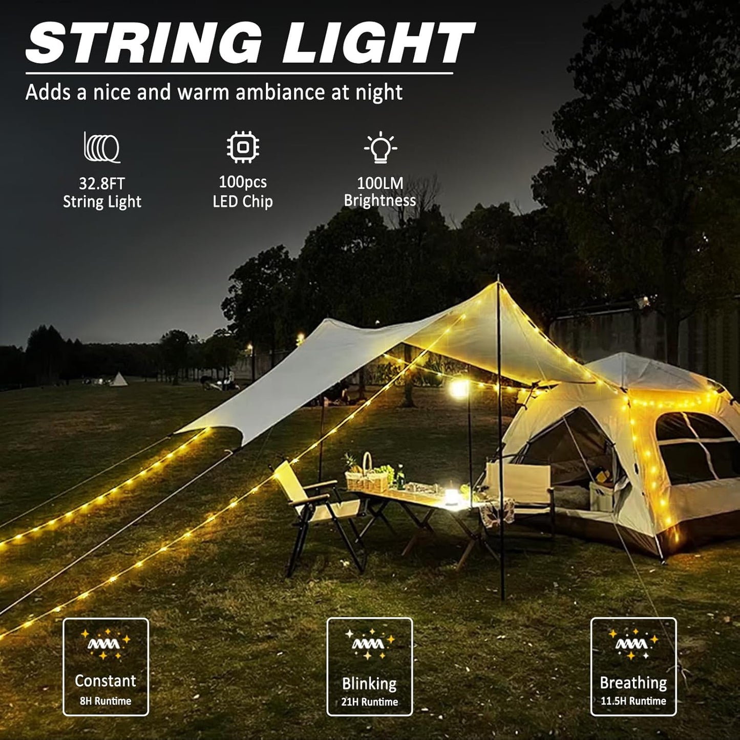 Outdoor Waterproof LED Fairy String Lights
