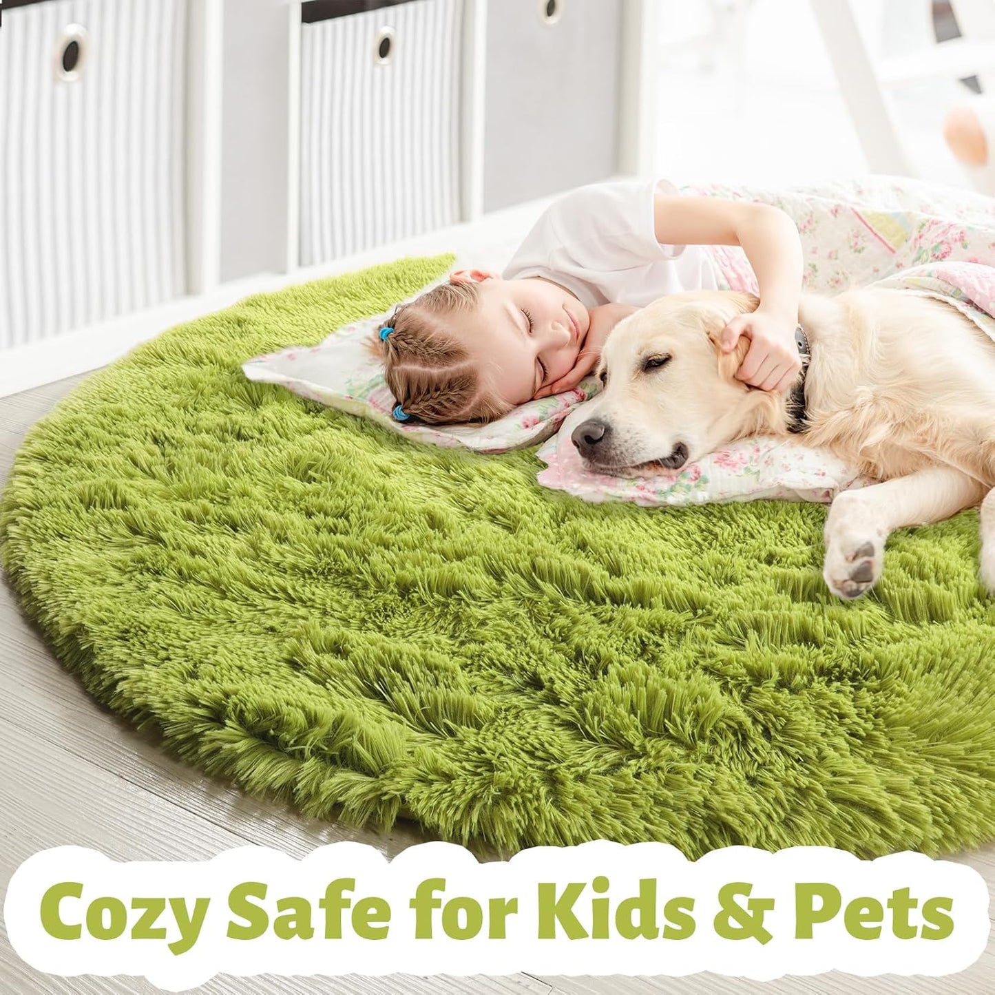 Cozy Plush Area Rug for Bedroom and Living Room Comfort