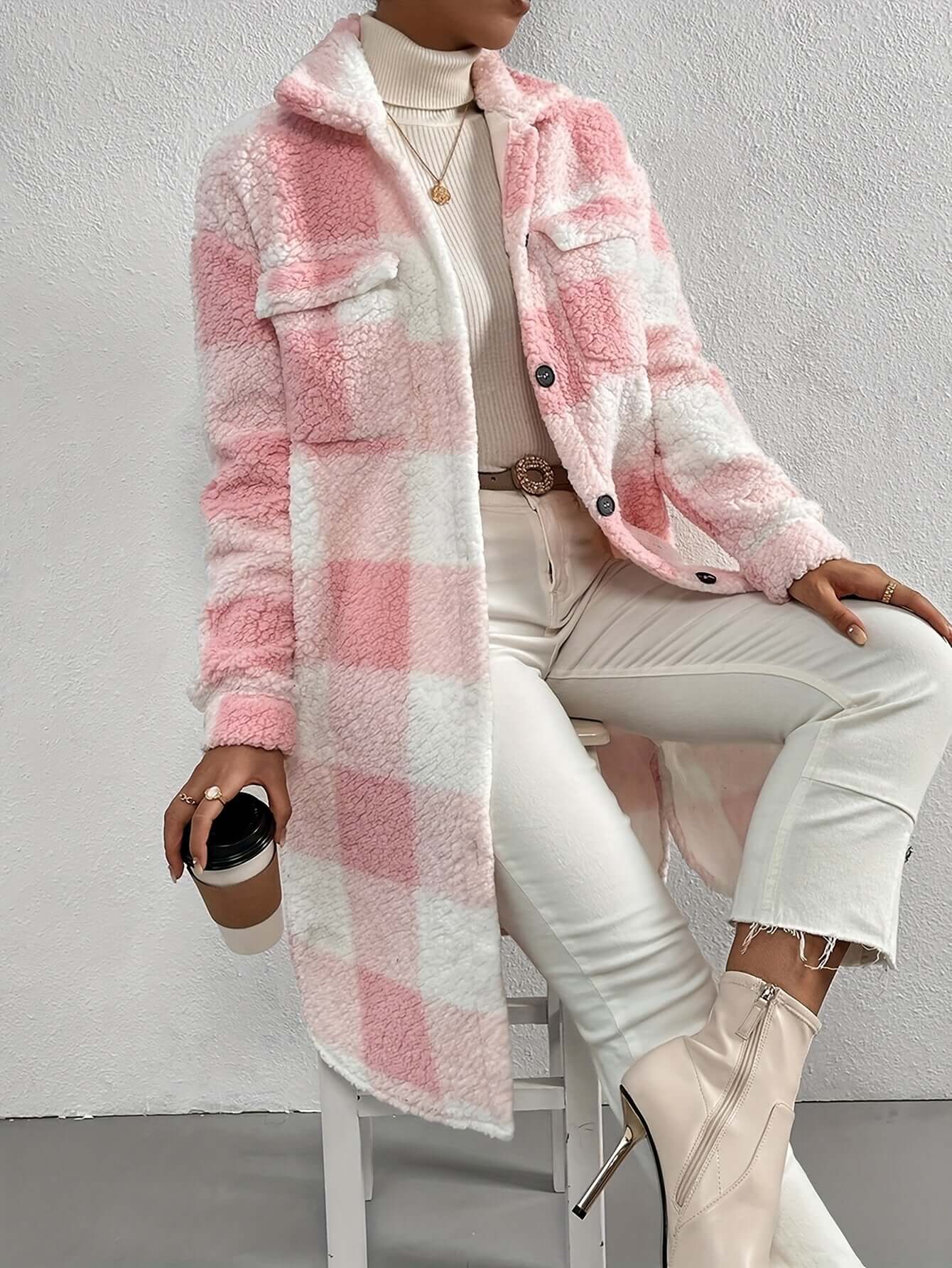 Classic Plaid Winter Jacket - Luxivelle