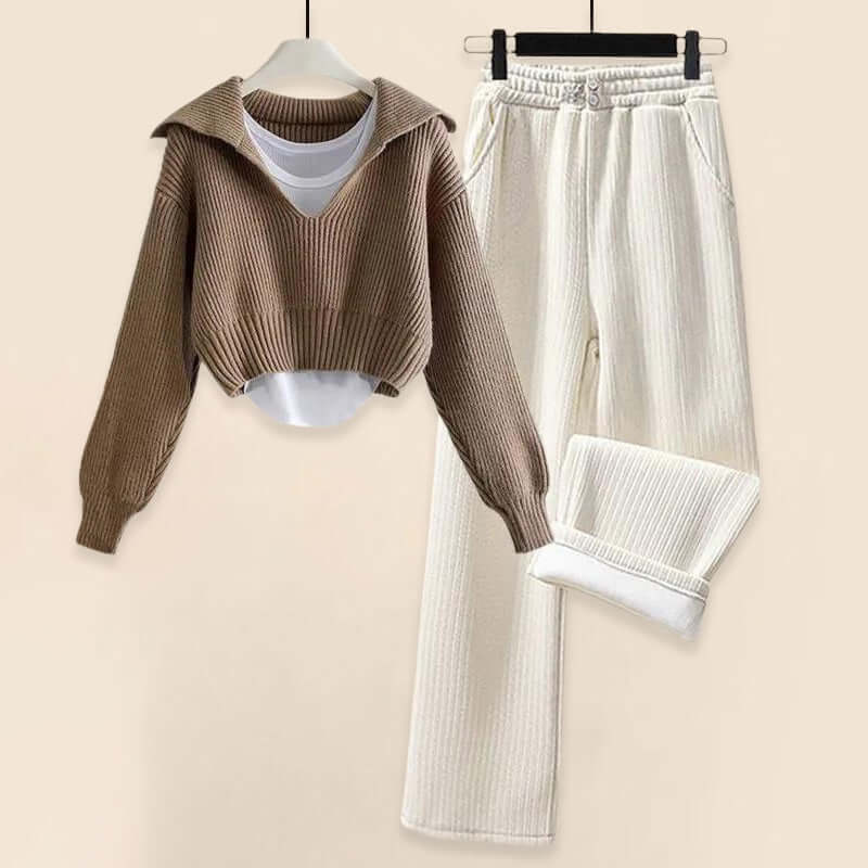 Cozy Women's Soft Sweater Set