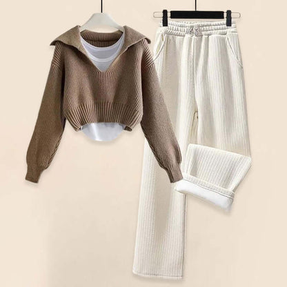 Cozy Women's Soft Sweater Set