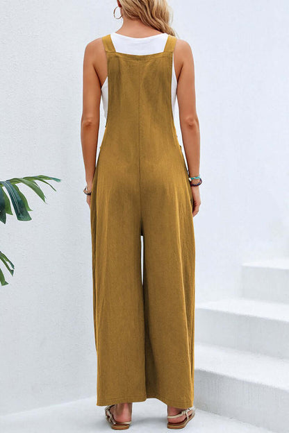Comfortable V Neck Halter Jumpsuit for Women
