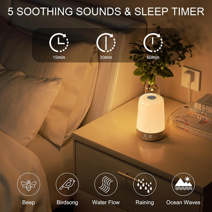 Simulated Sunrise Lamp with Soothing Sounds