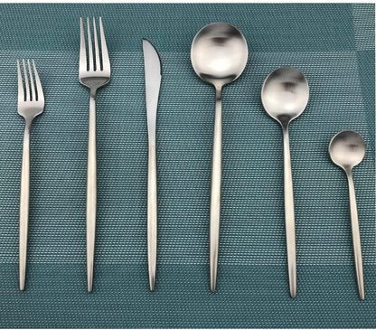 Modern 36-Piece Stainless Steel Cutlery Set