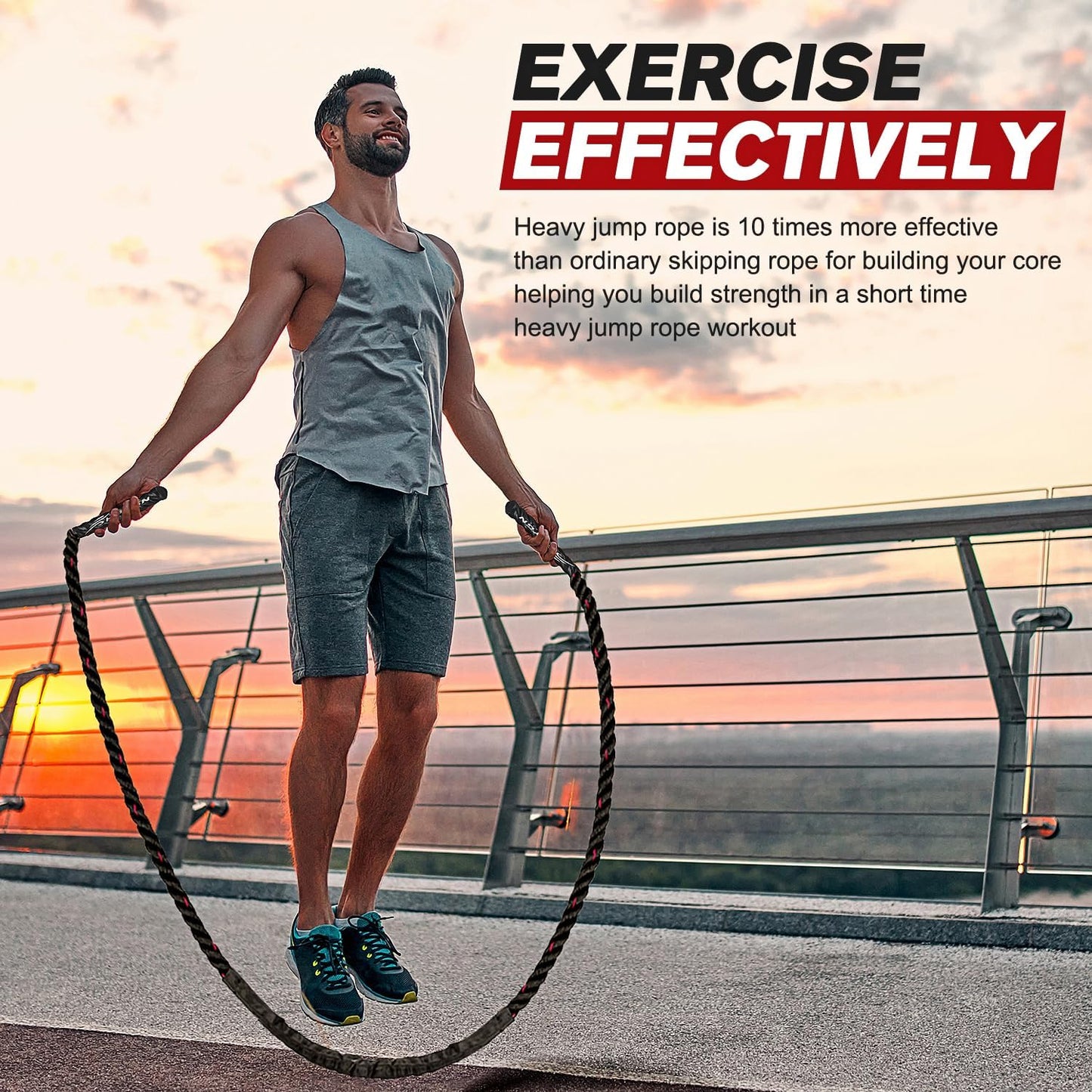 High Intensity Adjustable Jump Rope – Pro Fitness Rope