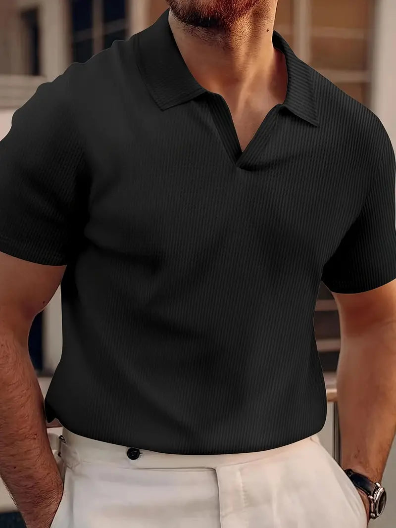 Breathable Cotton Polo Shirt Men's Casual Summer Top