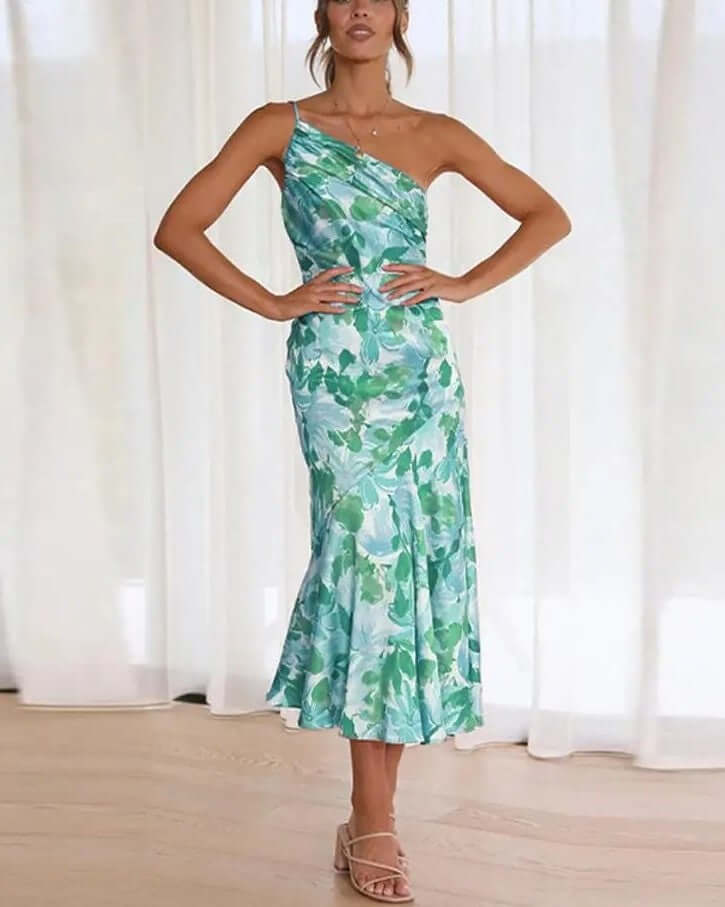 Chic Off-The-Shoulder Knee Length Dress
