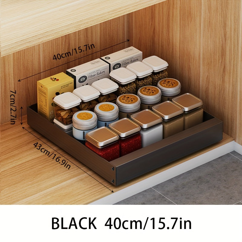Compact Kitchen Slide Out Storage Shelf Organizer