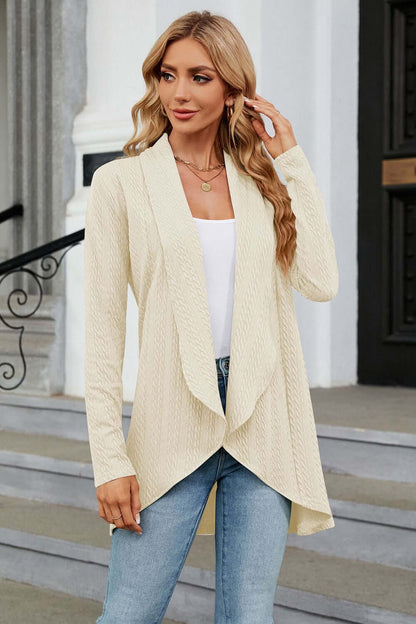 Relaxed Fit Oversized Open Front Cardigan - Luxivelle