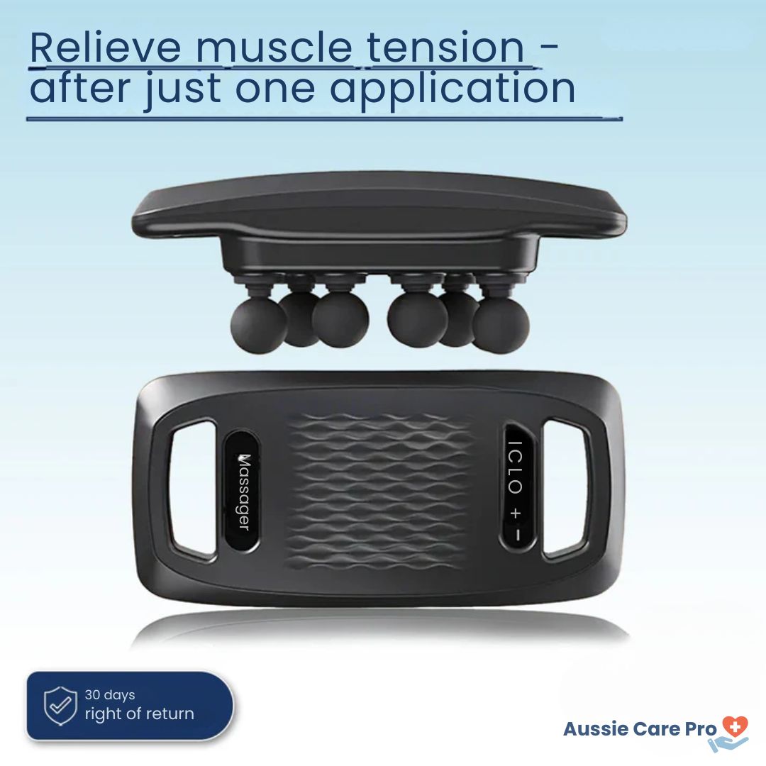 Relaxing 4-in-1 Heated Neck Massager with EMS Therapy - Luxivelle