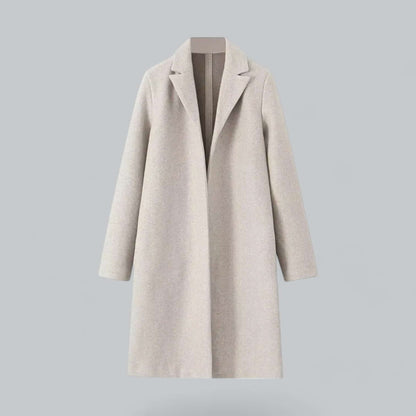 Classic Ladies Long Waterfall Coat - Luxivelle