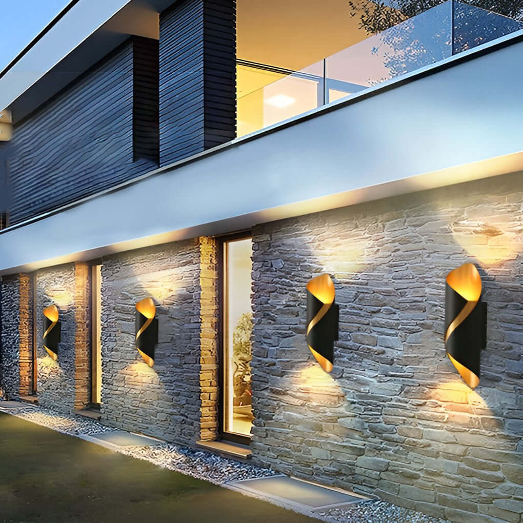 Weatherproof LED Outside Wall Light Aluminum Fixtures - Luxivelle
