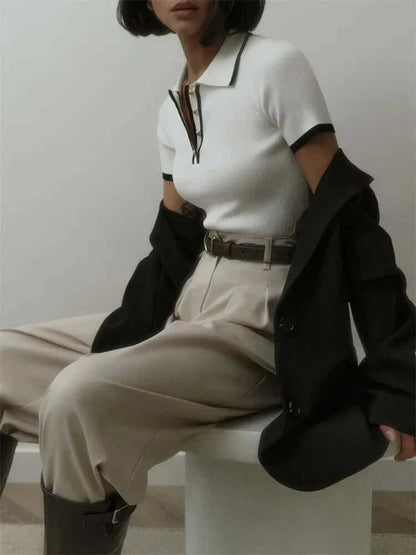 Soft Cotton Polo Top
