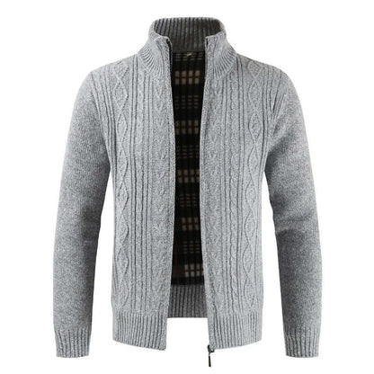 Warm Zip Up Cardigan Sweater