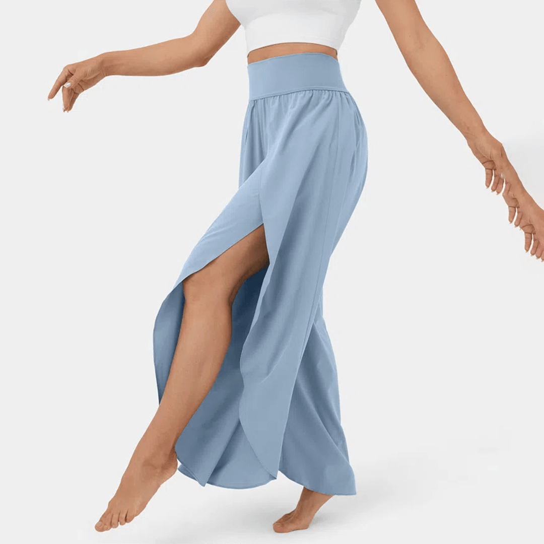 Comfortable High Waist Wide Leg Trousers