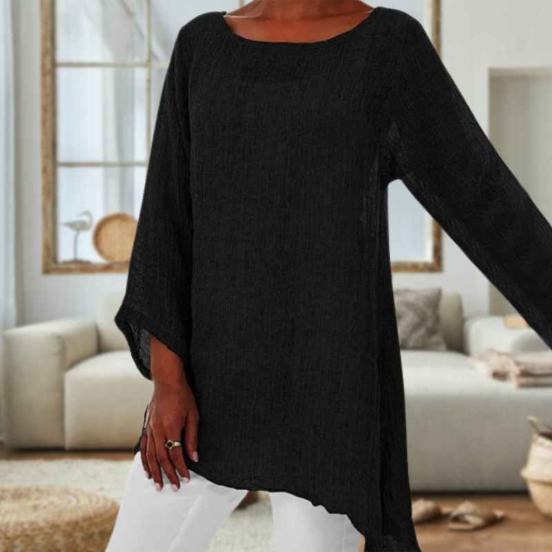 Relaxed Fit Womens Long Sleeve Shirt