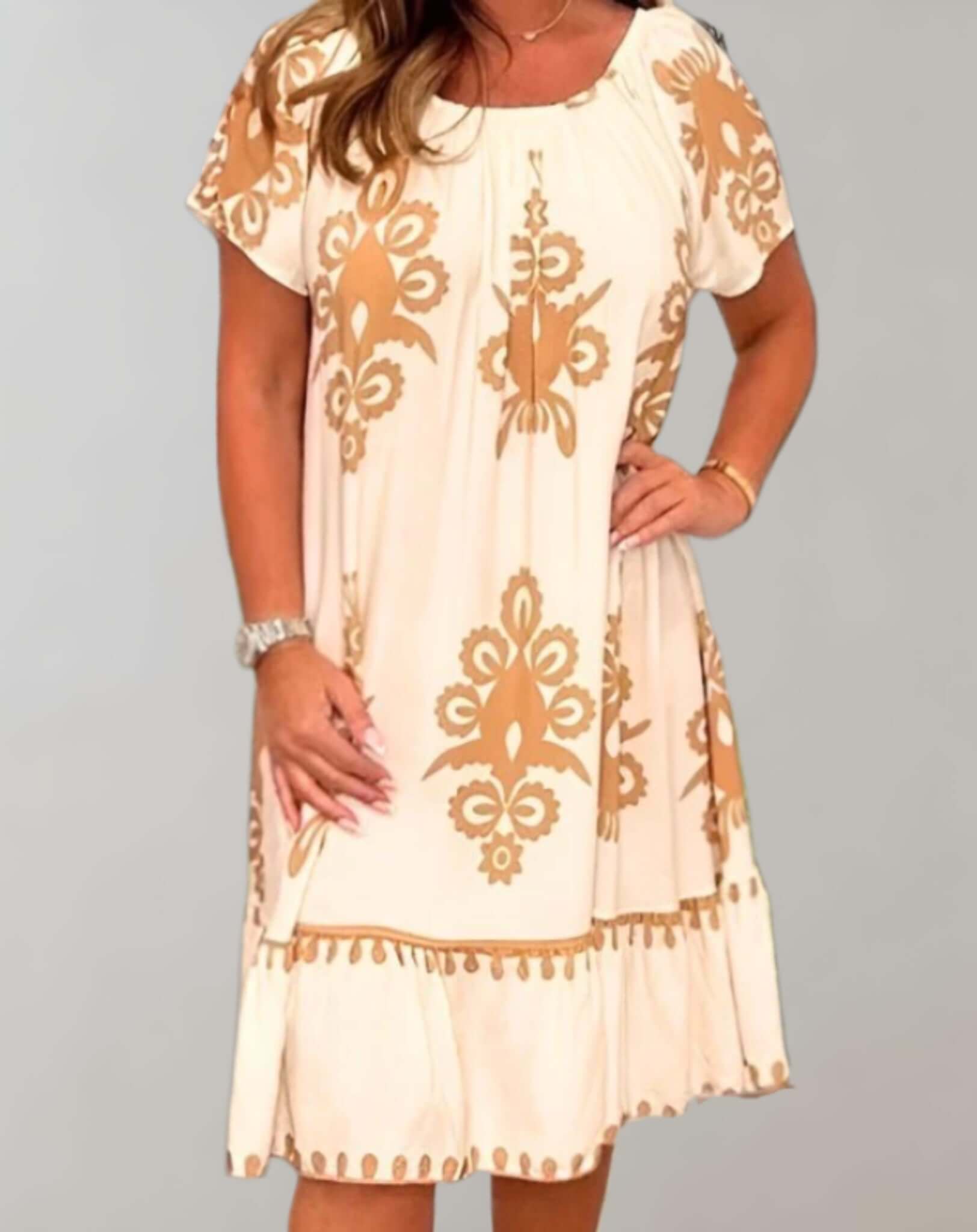 Ladies Pretty Garden Party Dress - Luxivelle