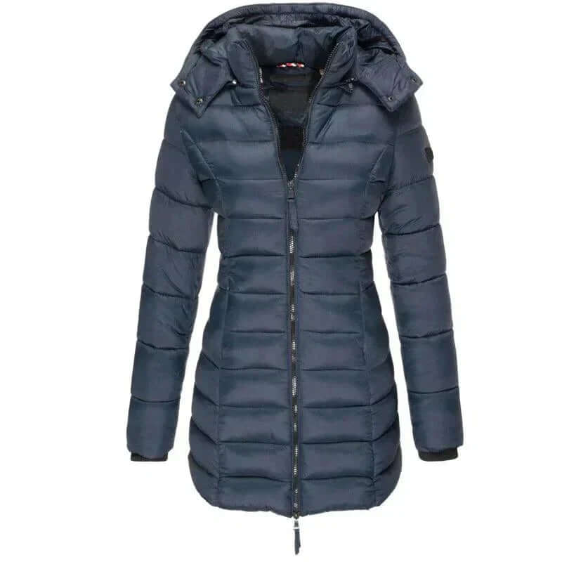 Warm Women's Down Parka Coat with Hood
