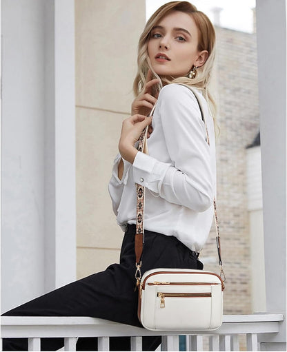 Stylish Women's Cross Body Leather Handbag Purse