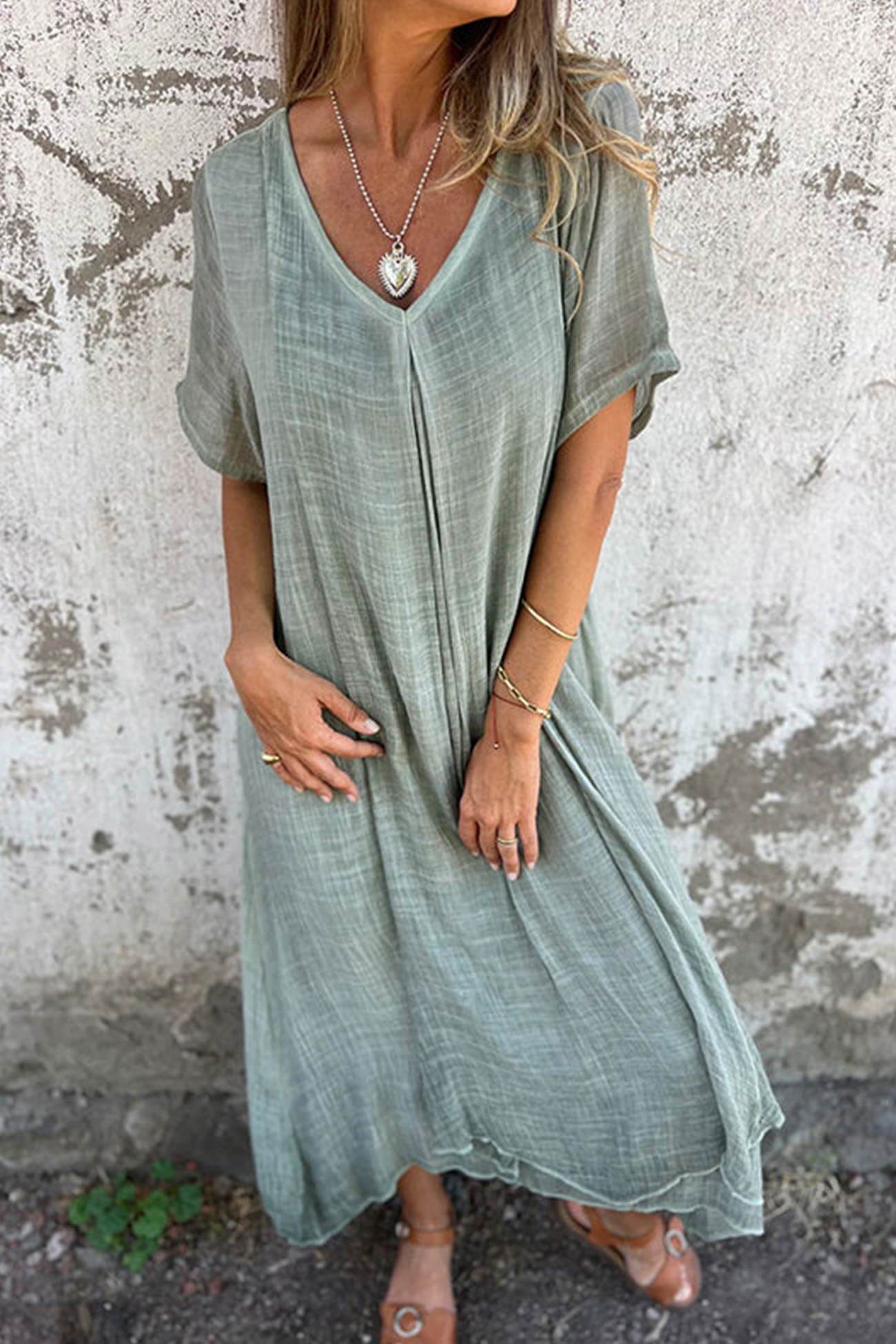 Breathable Summer Midi Dress - Luxivelle