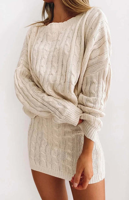 Cozy Cable Knit Sweater Outfit