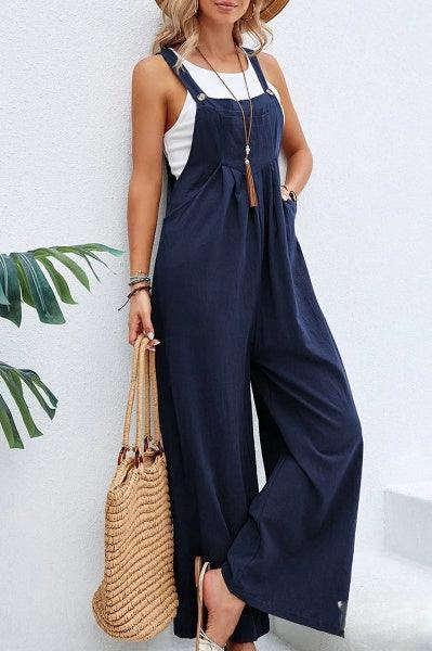 Summer Women's Strapless Loose Fit Jumpsuit - Luxivelle