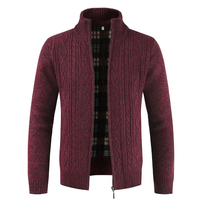 Warm Zip Up Cardigan Sweater