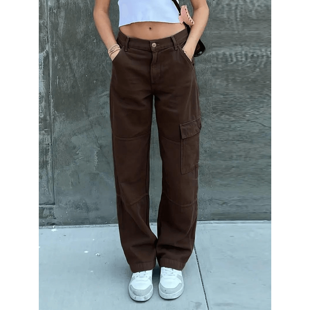 Relaxed Fit Cargo Pants - Luxivelle