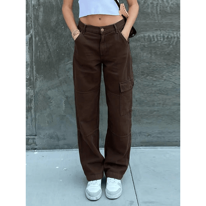 Relaxed Fit Cargo Pants - Luxivelle