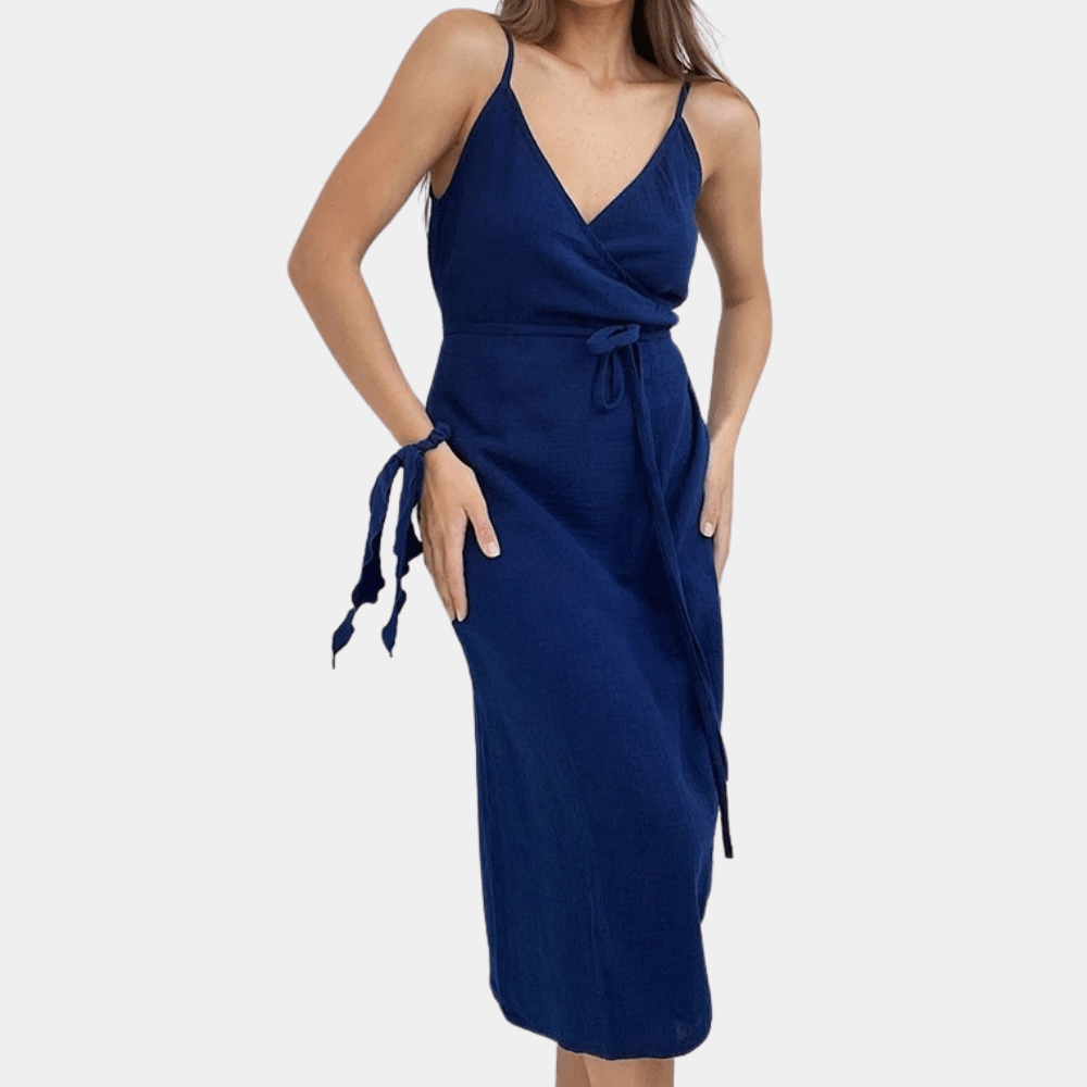 Chic Flowy Knee Length Dress - Luxivelle