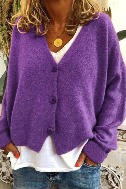 Colorful Patchwork Open Front Women's Cardigan