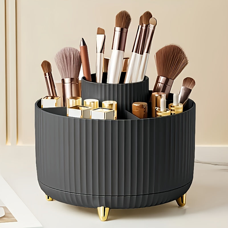 Rotating Makeup Storage Organizer with 5 Compartments - Luxivelle