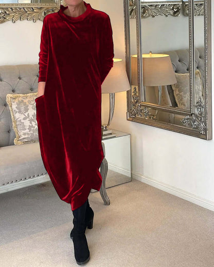 Warm Cozy Long Sleeve Dress