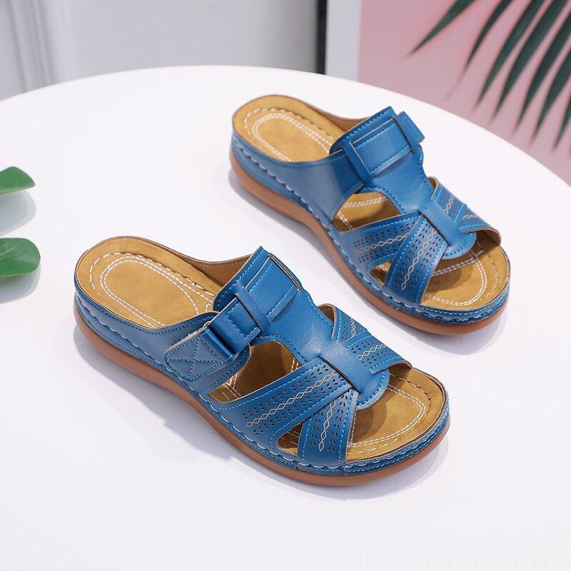 Vintage Style Comfortable Wedge Sandals