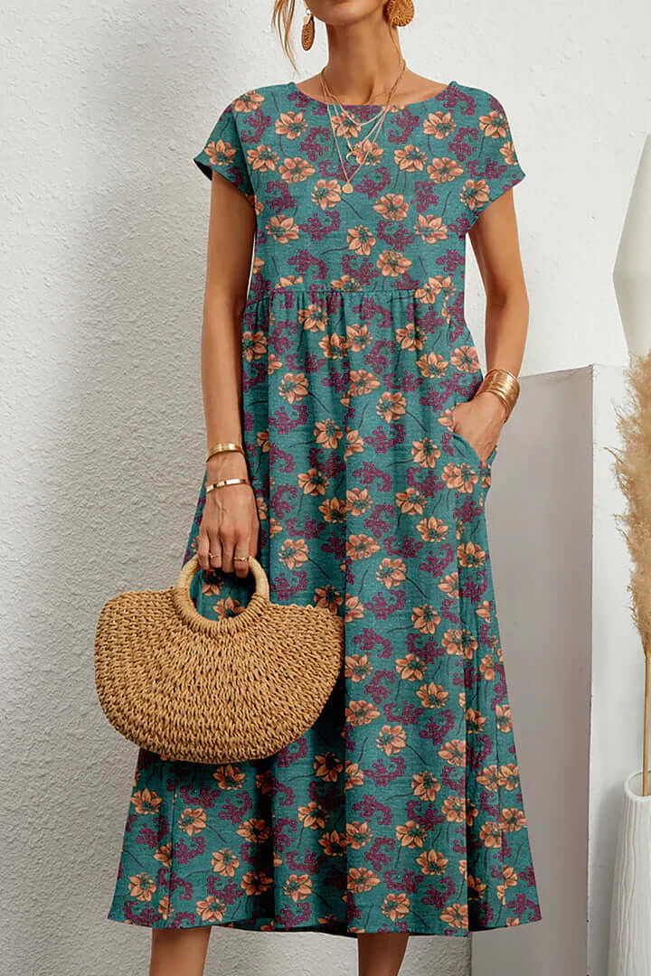 Ladies' Floral Casual Summer Dress