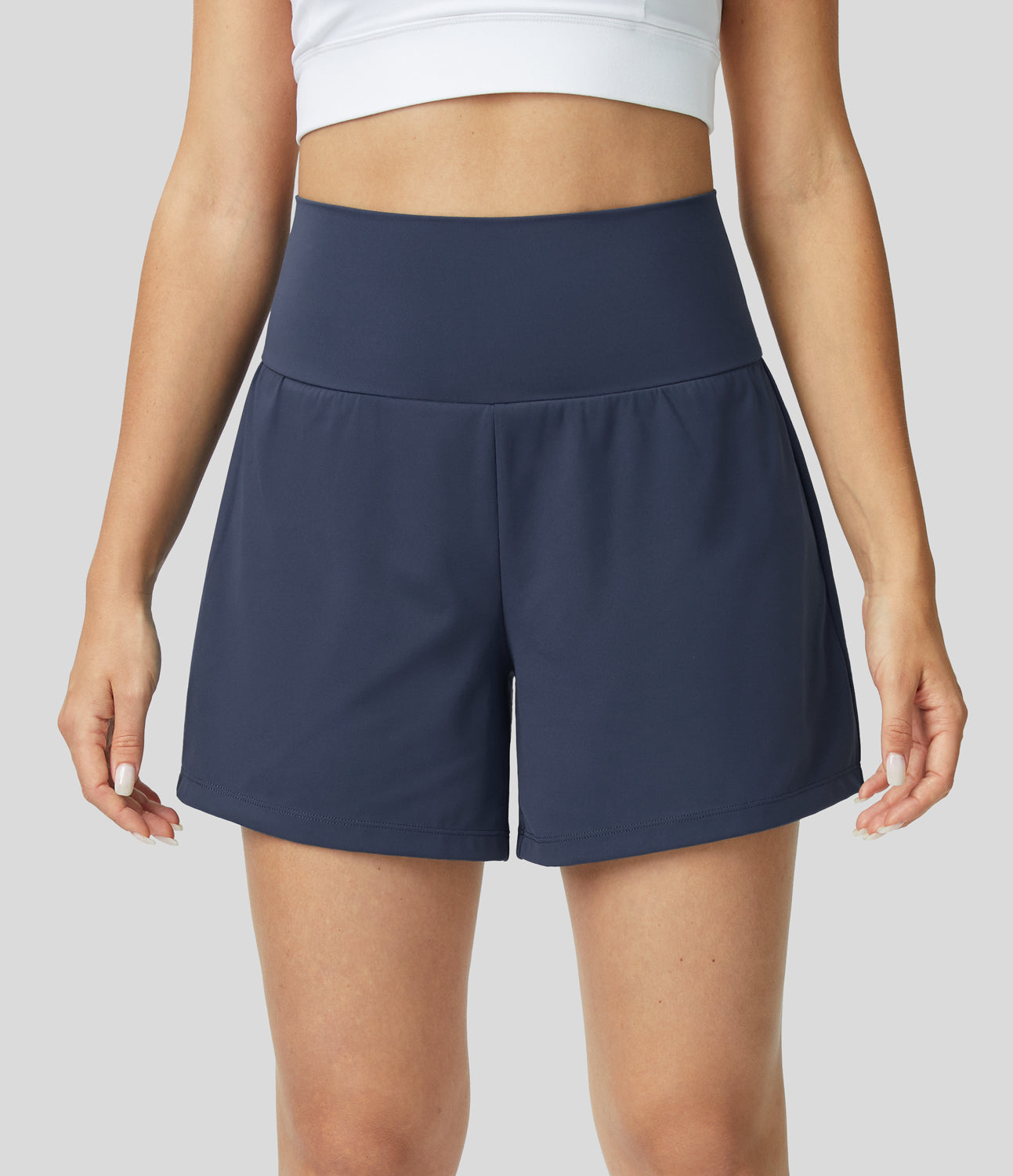 Variant image for Margarethe Yoga Shorts - 2-in-1 High Waist with Pockets, Breathable Fabric-46