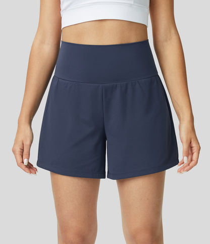 Variant image for Margarethe Yoga Shorts - 2-in-1 High Waist with Pockets, Breathable Fabric-46