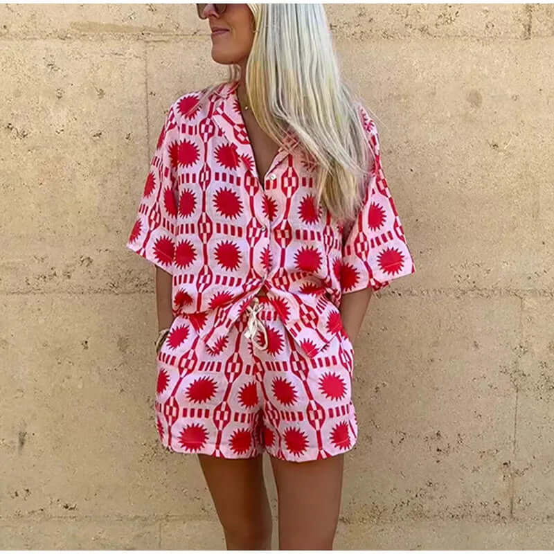 Trendy Graphic Matching Outfit Set - Luxivelle