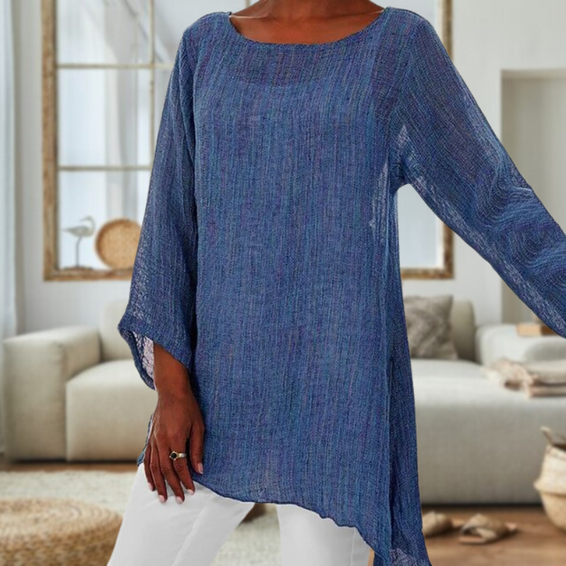 Relaxed Fit Womens Long Sleeve Shirt
