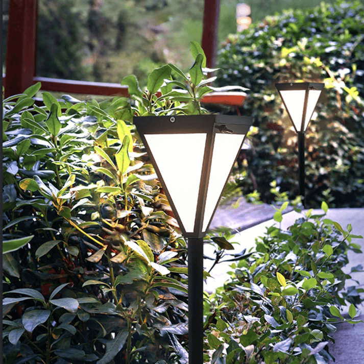 Outdoor Solar Powered Black Security Light