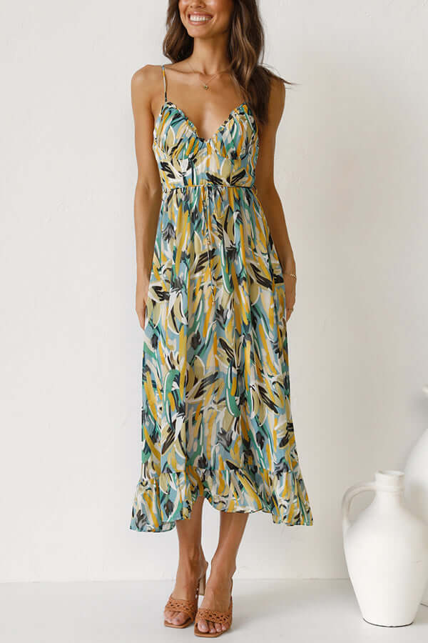 Ladies' Pretty Flower Tea Dress