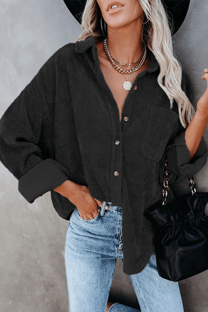 Casual Loose Fit Women's Long Sleeve Top