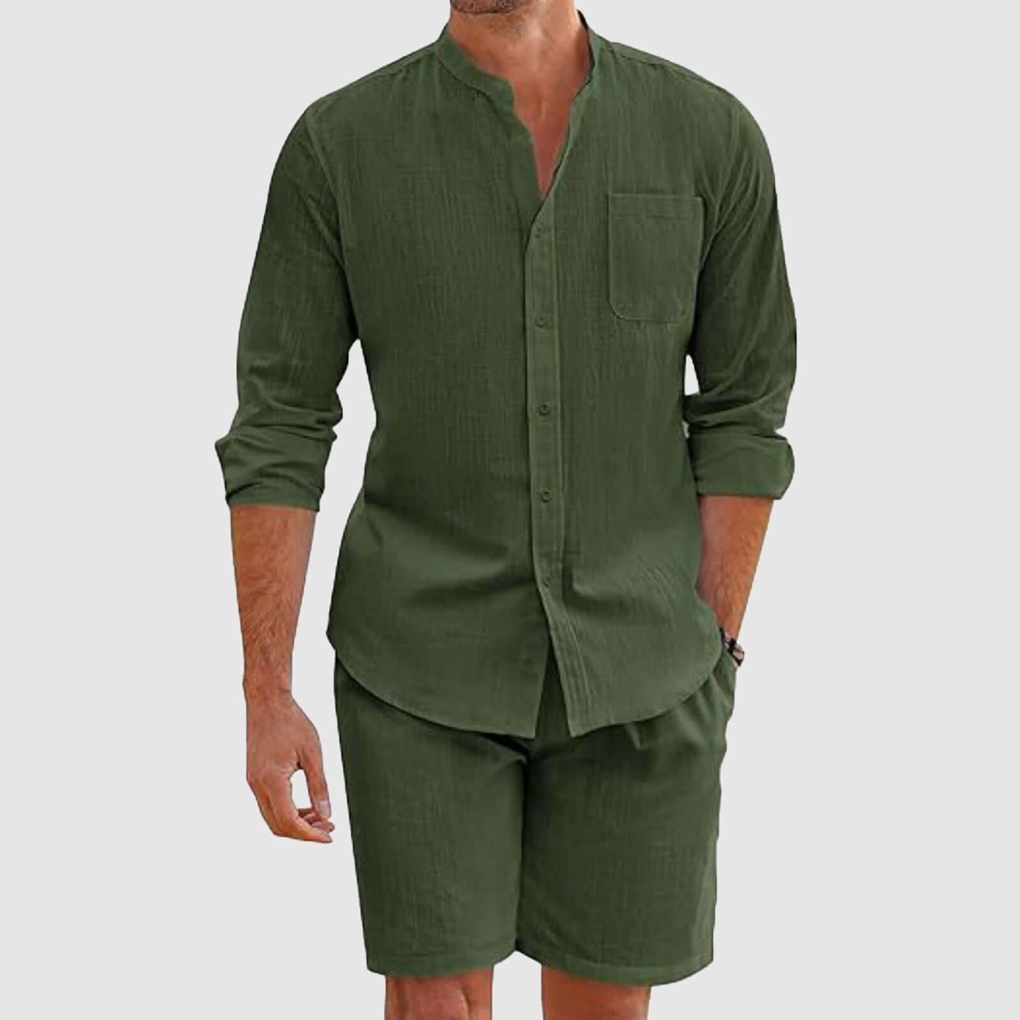 Comfortable Summer Shorts Shirt Combo Set