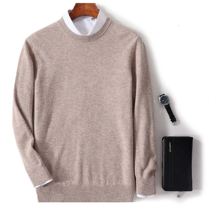 Men's Cozy Crew Neck Pullover Sweater